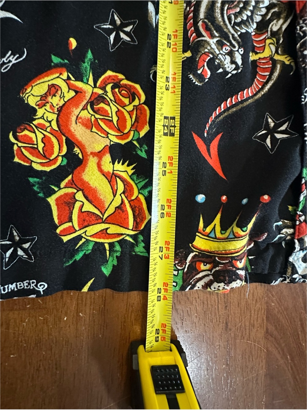 Ed Hardy Black Flashboard Camp Shirt Size XL - Picture 5 of 9